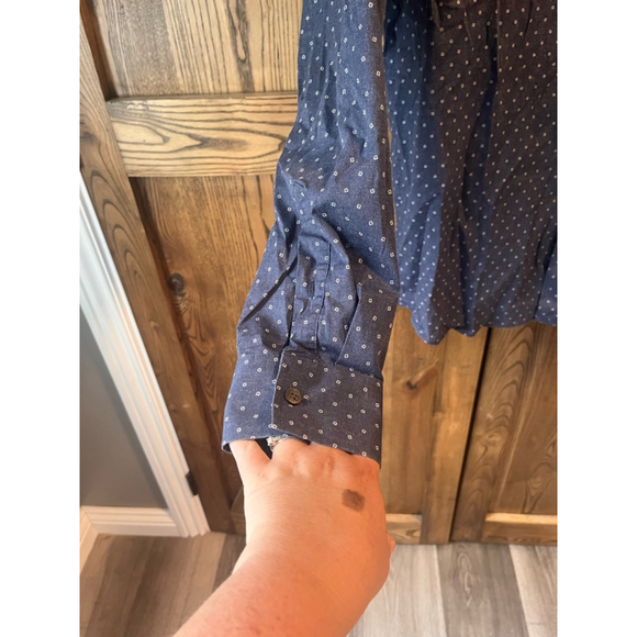 Men's Ted Baker Button-Down Shirt Size 5 Blue - Picture 2 of 9